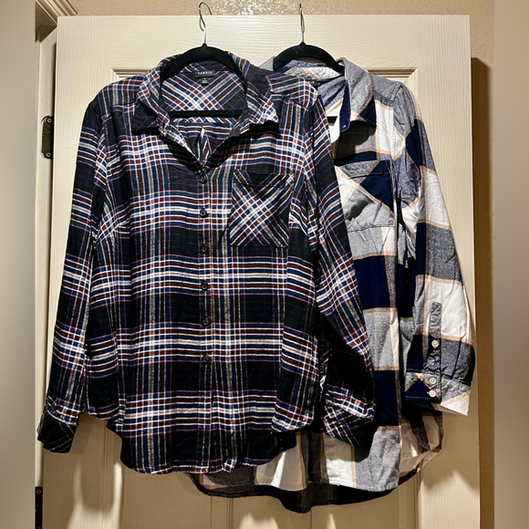 Two Torrid Flannel Tops - Picture 1 of 5